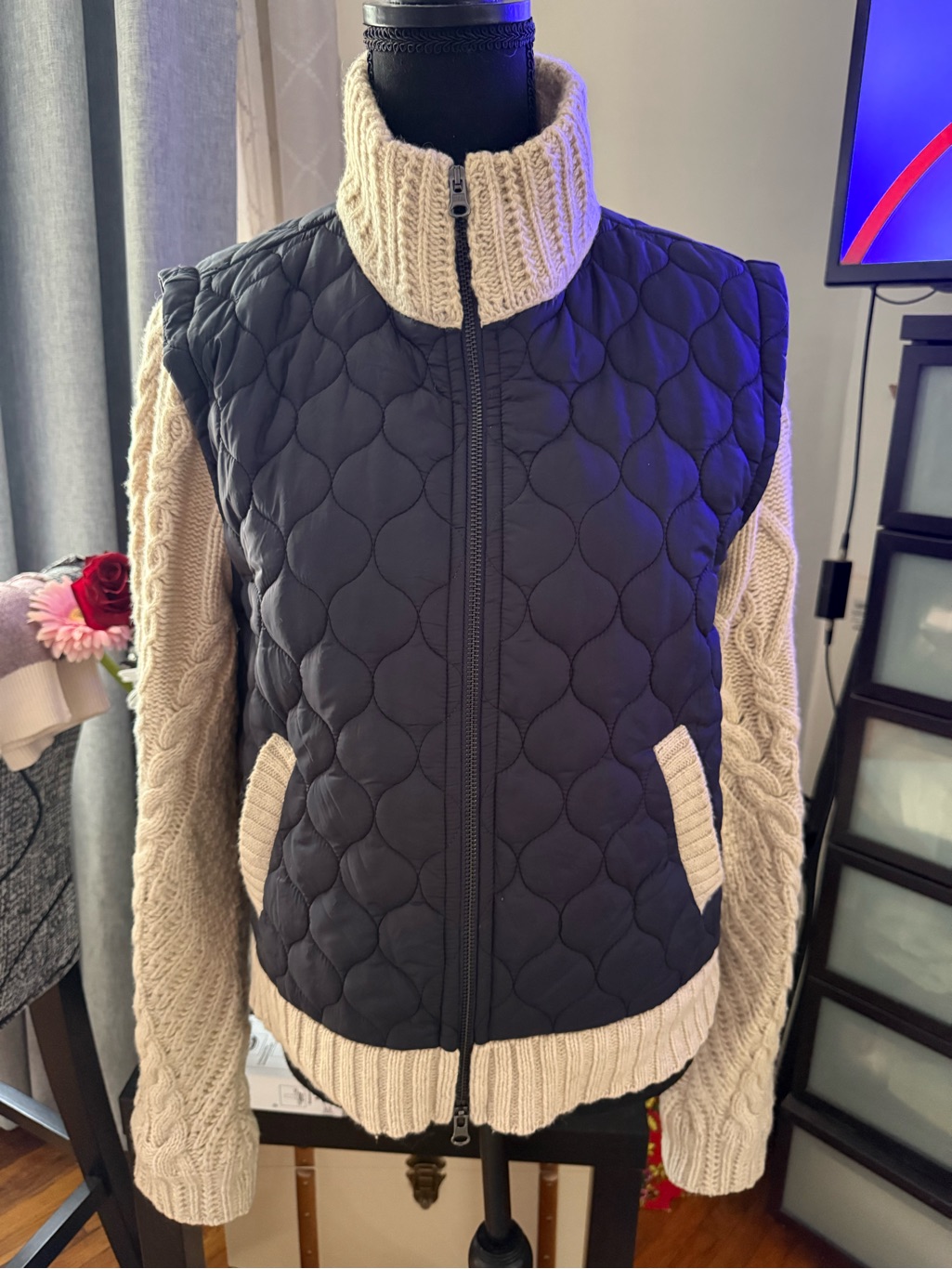 Veronica Beard Patra Mixed Media Jacket - M